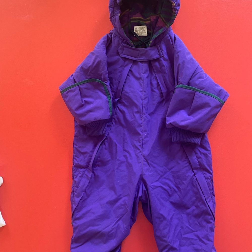 Vintage Toddler Purple Snowsuit